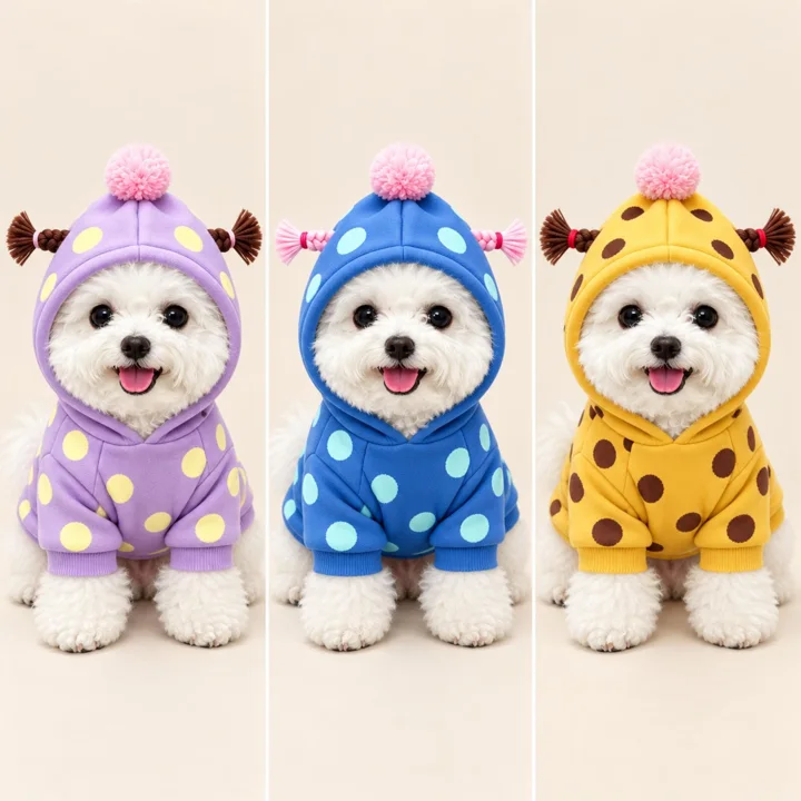 Polka Dot Dog Hoodie — gallery photo 4