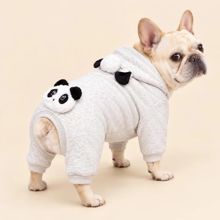 Gray Panda Dog Jumpsuit — gallery photo 5