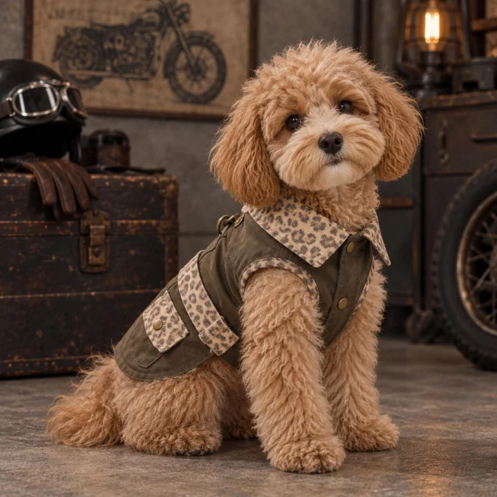 Vintage Leopard Dog Vest — gallery photo 9