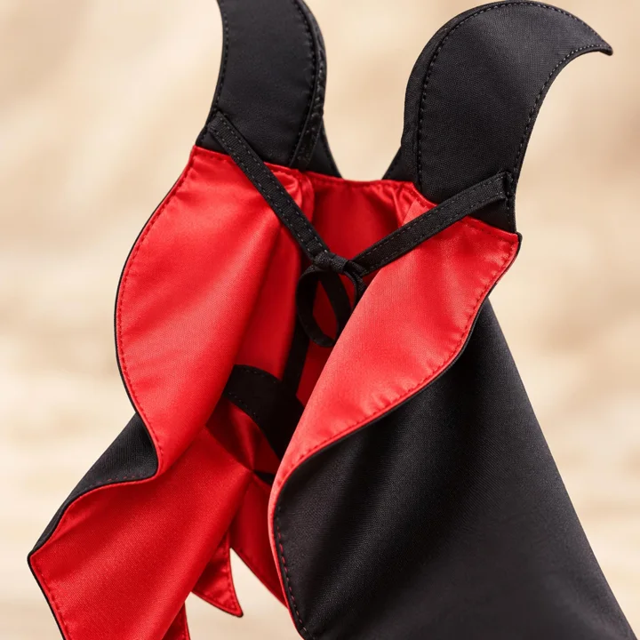 Black Horned Devil Pet Costume — gallery photo 4