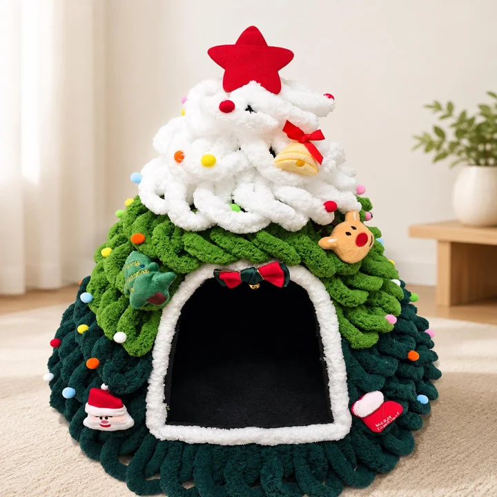 DIY Christmas Tree Cat Cave Kit — gallery photo 6