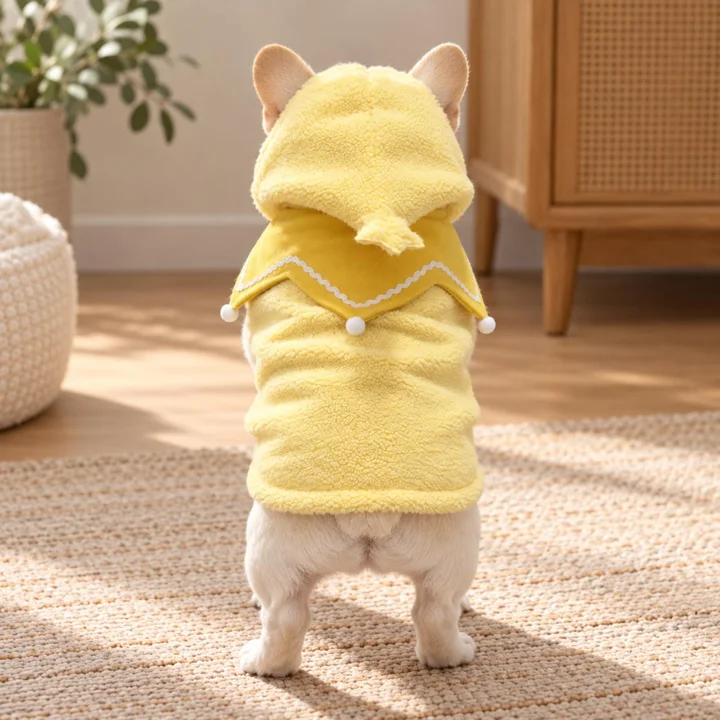 Yellow Star Hood Dog Outfit — gallery photo 3