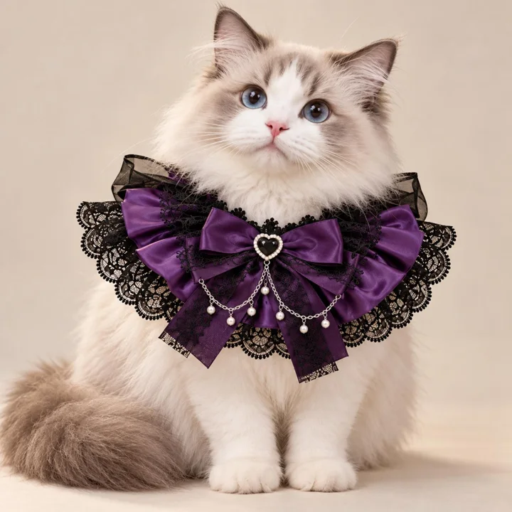 Gothic Victorian Pet Collar — gallery photo 2