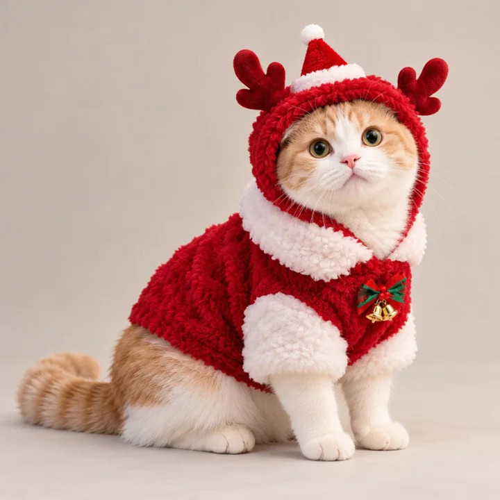 Christmas Reindeer Pet Sweater — gallery photo 2
