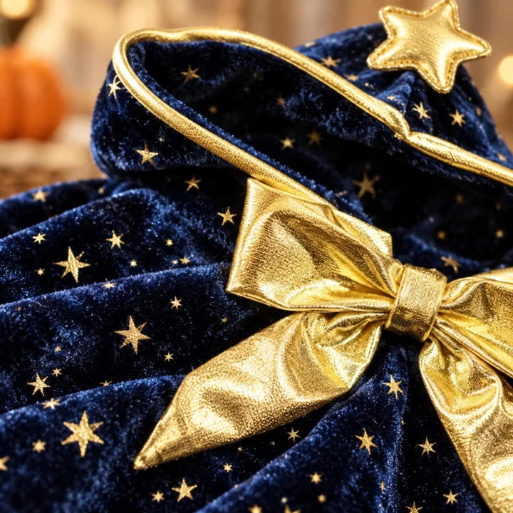 Navy Star Wizard Pet Cape — gallery photo 7
