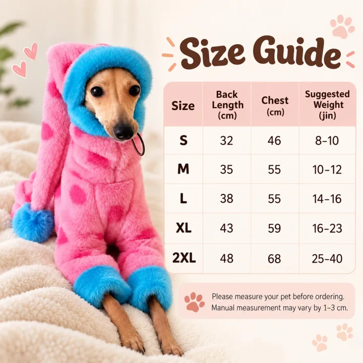 Pink Plush Dog Jumpsuit — gallery photo 7