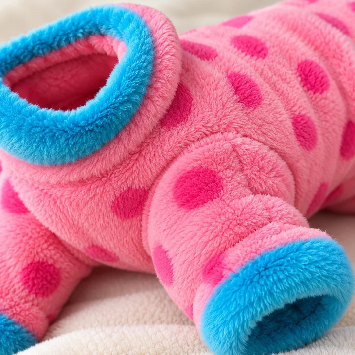 Pink Plush Dog Jumpsuit — gallery photo 6