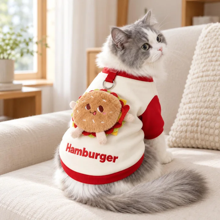 Hamburger Pet Sweatshirt — gallery photo 4