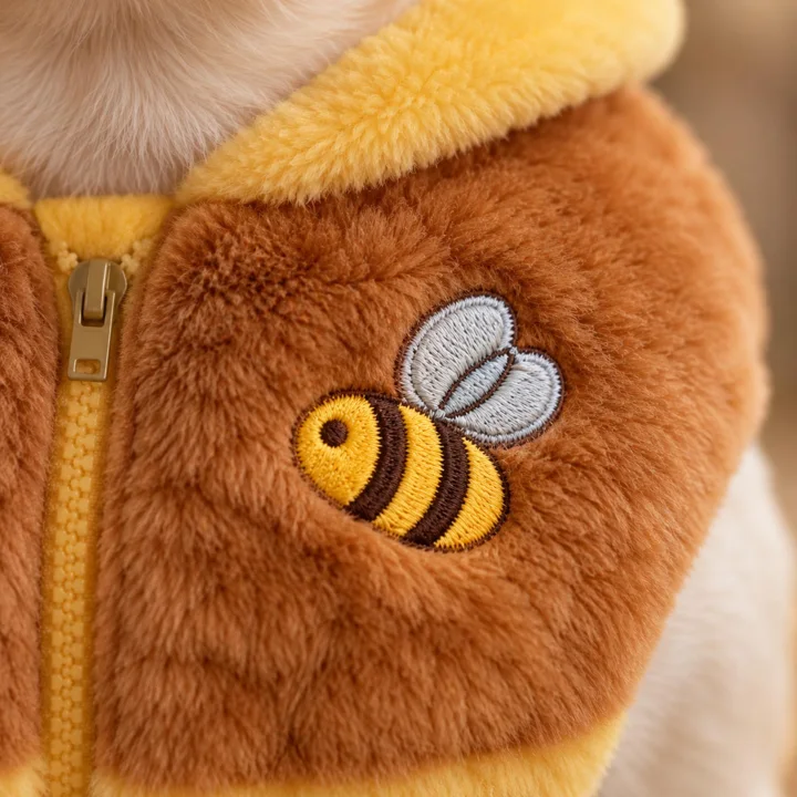 Honey Bee Plush Dog Vest — gallery photo 4