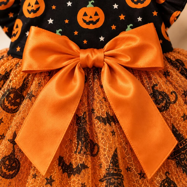 Pumpkin Halloween Dog Dress — gallery photo 7
