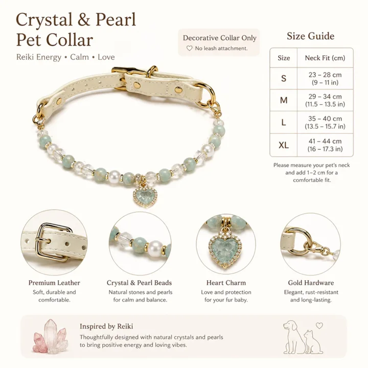 Aqua Crystal Dog Collar — gallery photo 7