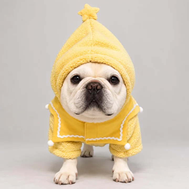 Yellow Star Hood Dog Outfit — gallery photo 2