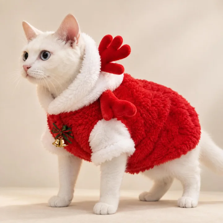 Red Reindeer Pet Costume — gallery photo 2